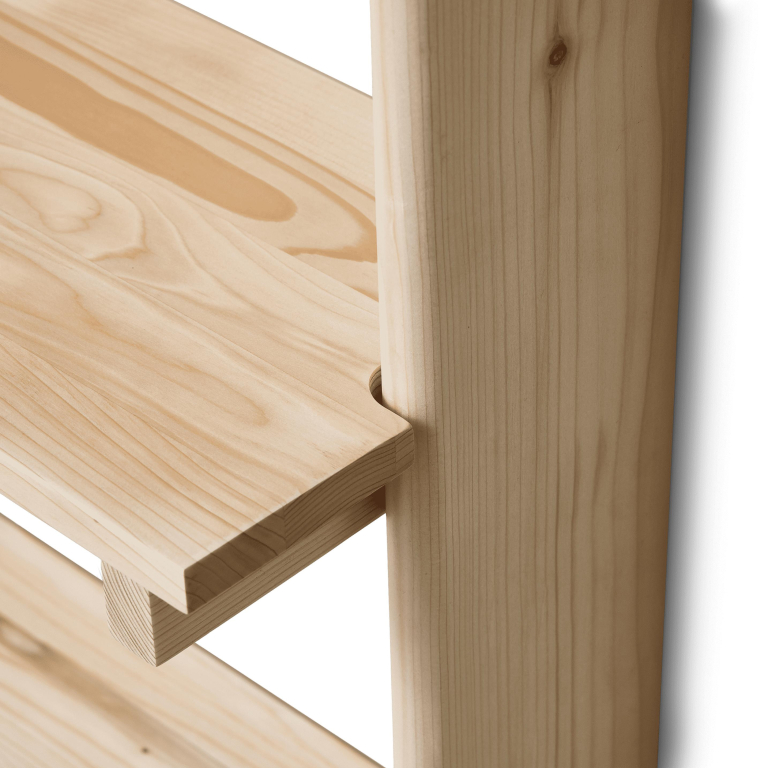 Form&Refine Beam wandplank met bureau grenen