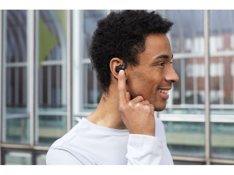 Shokz Wireless In-Ear-Kopfhörer OpenFit Schwarz Open-Ear Design für den ultimativen Komfort