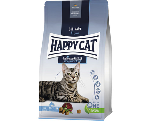 HAPPY CAT Culinair Droogvoer voor Volwassen Katten Forel 1,3 kg