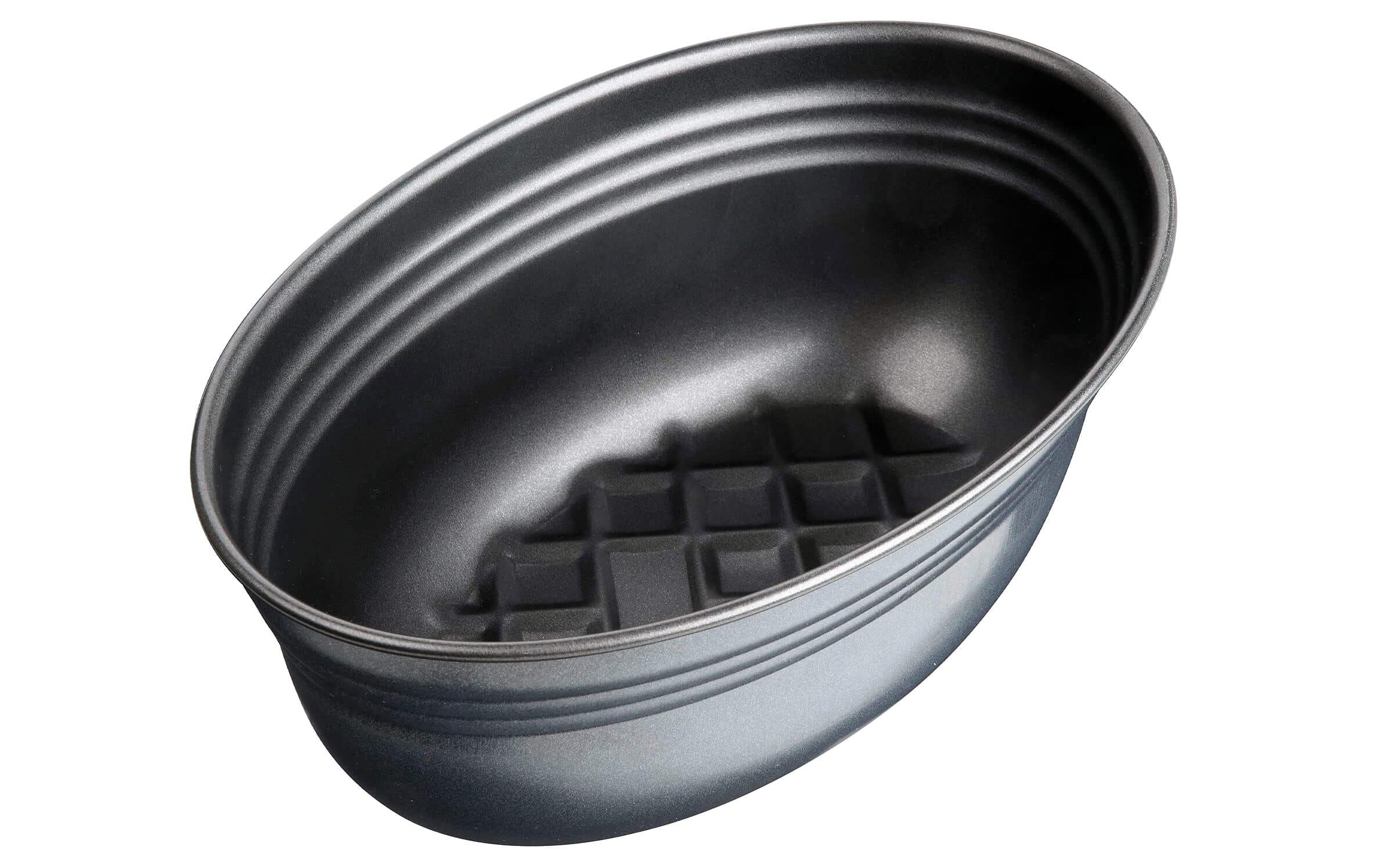 Brot-Backform Black Metallic oval, 26.5 x 16.5 cmBrotlaibbackform