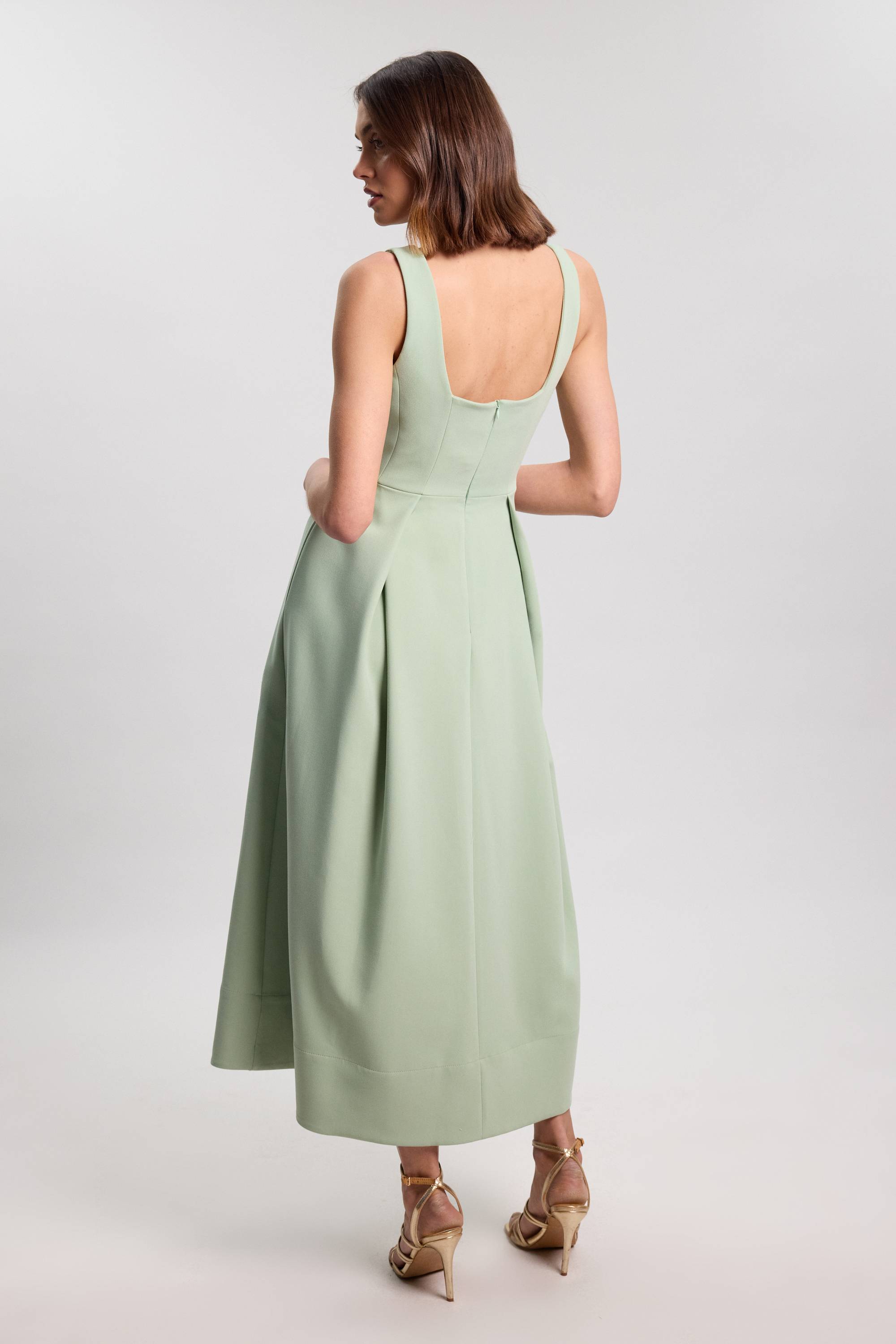 KarenMillen Robe Midi Cintrée À Jupe Ample Taille Petite