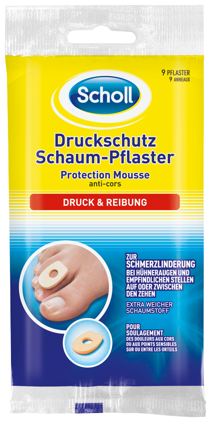 SCHOLL Druckschutz Schaum Pflaster<br>9 Stück