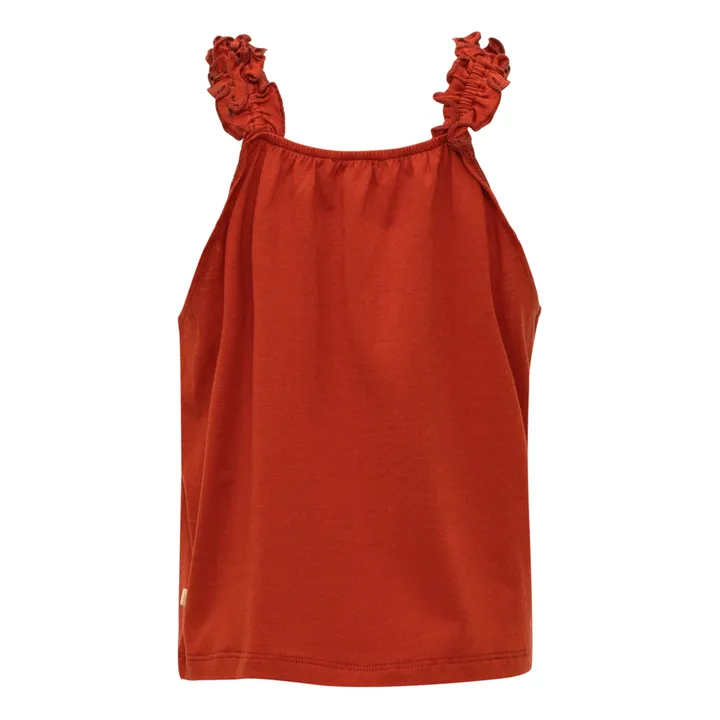 Minimalisma T-Shirt en Soie Hello | Rouge