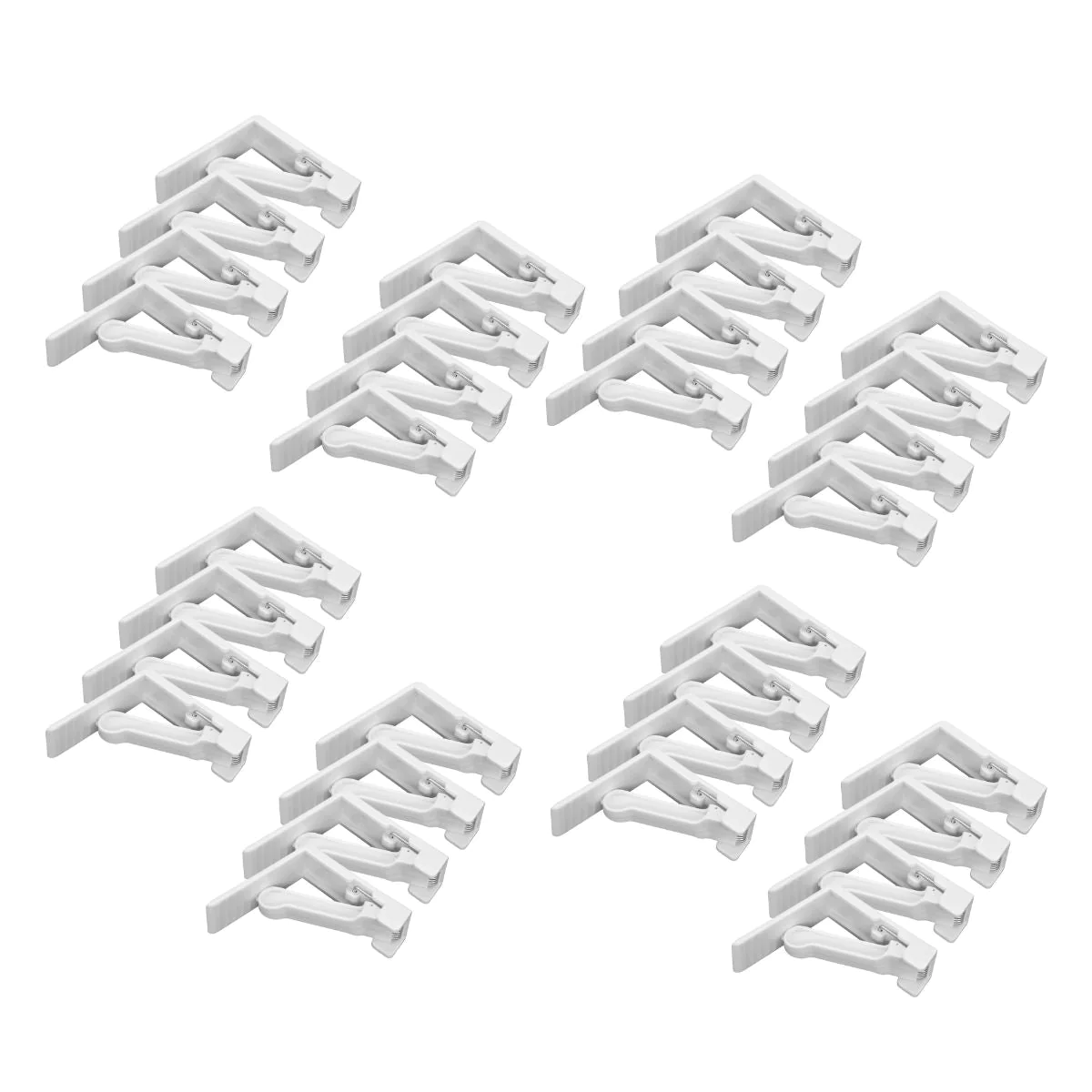 Lot de 32 pinces à nappe avec ressort Fackelmann Tecno Fackelmann