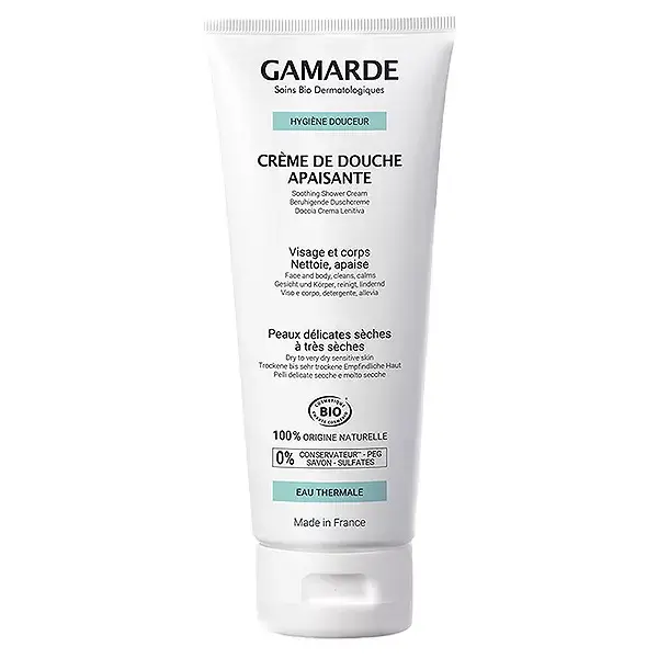 Gamarde Creme de Banho Suavizante Orgânico para Higiene Suave 200ml