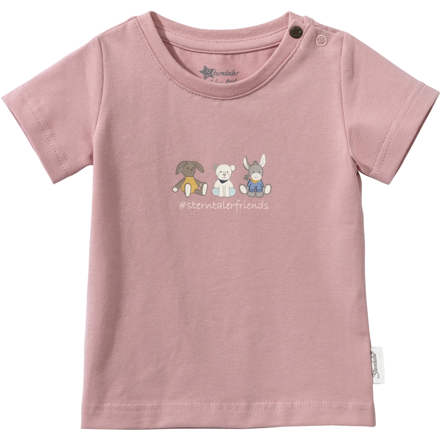 Sterntaler Kurzarm-Shirt Freunde mattrosa