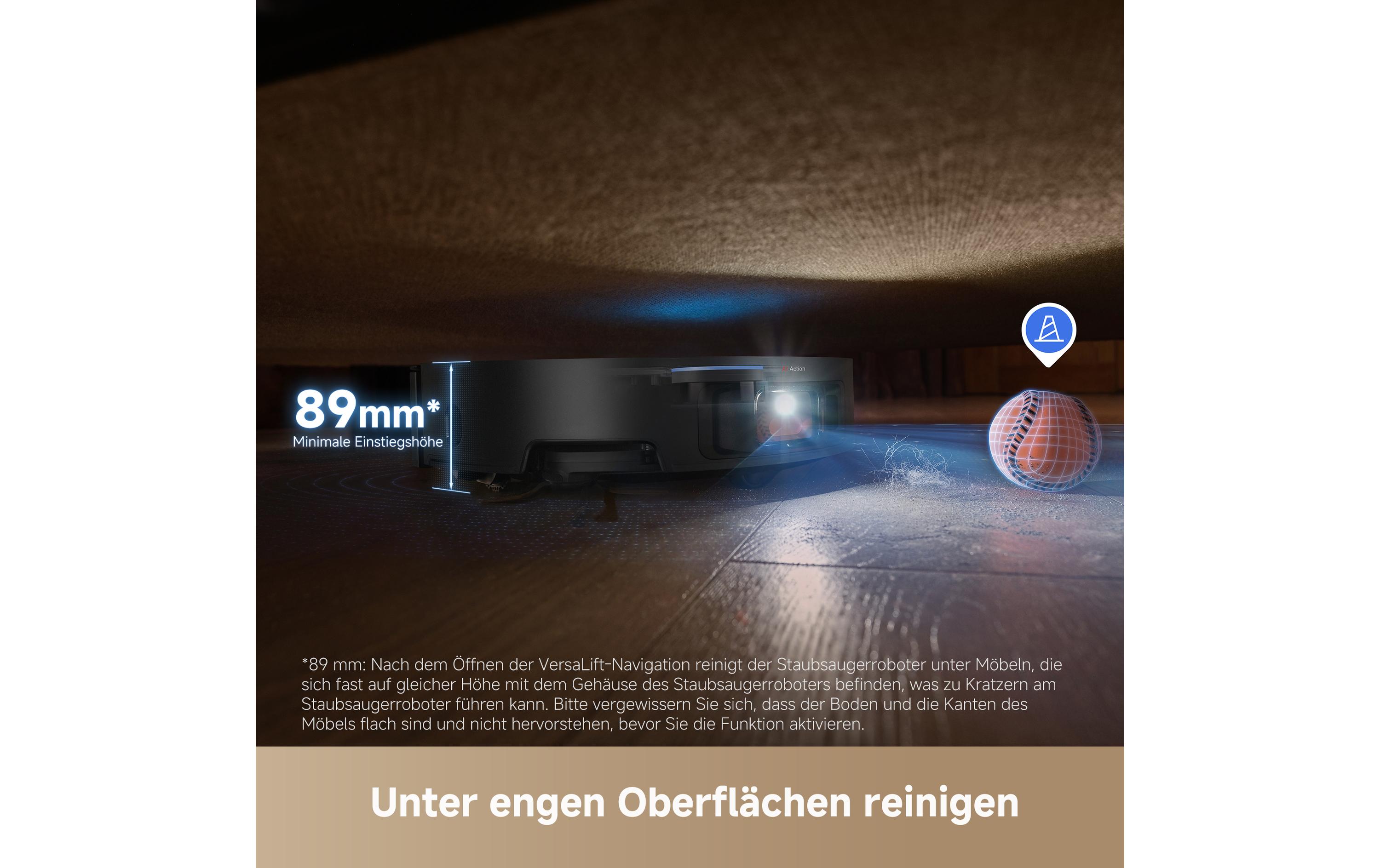 Saug- und Wischroboter X50 Ultra Complete Schwarz<br>Roboterstaubsauger mit Basisstation