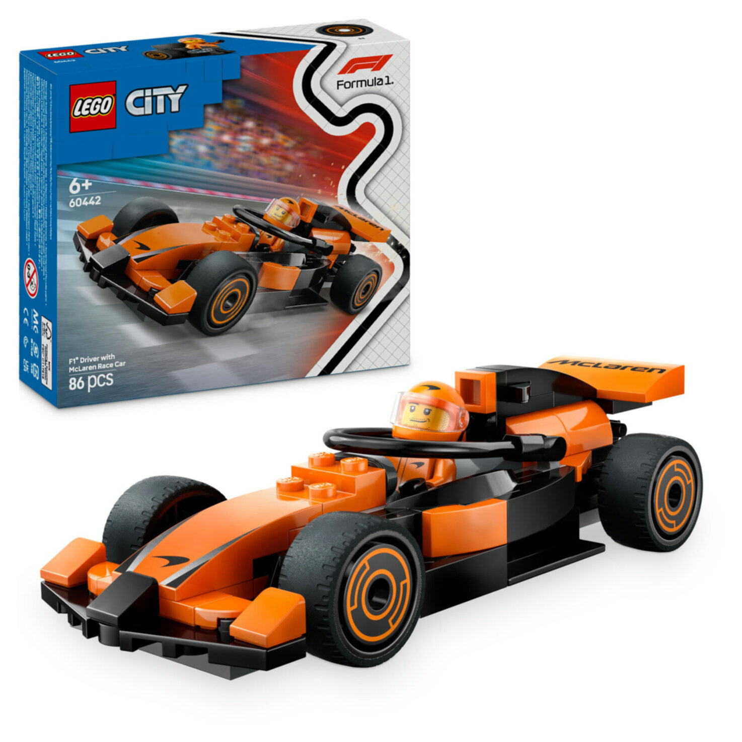 LEGO® City 60442 F1 Rennfahrer mit McLaren Rennauto - ab 6 Jahren