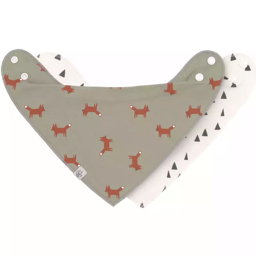 Lässig Dreieckstuch 2er Pack Little Forest Fuchs