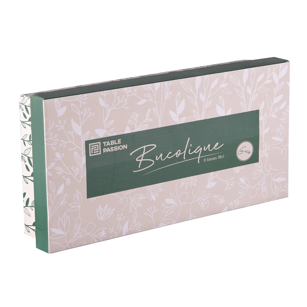 Coffret de 6 tasses Bucolique 18 cl Table passion