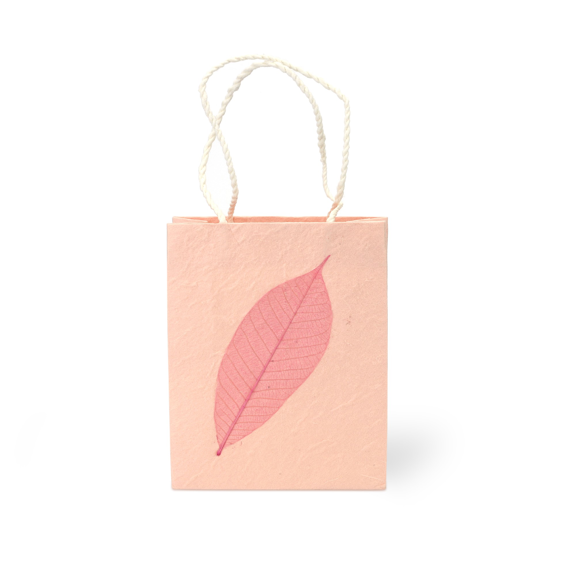 Tasche aus handgeschöpftem Papier, rosa, H 16 cm, B 11,5 cm, L 5 cm günstig bestellen