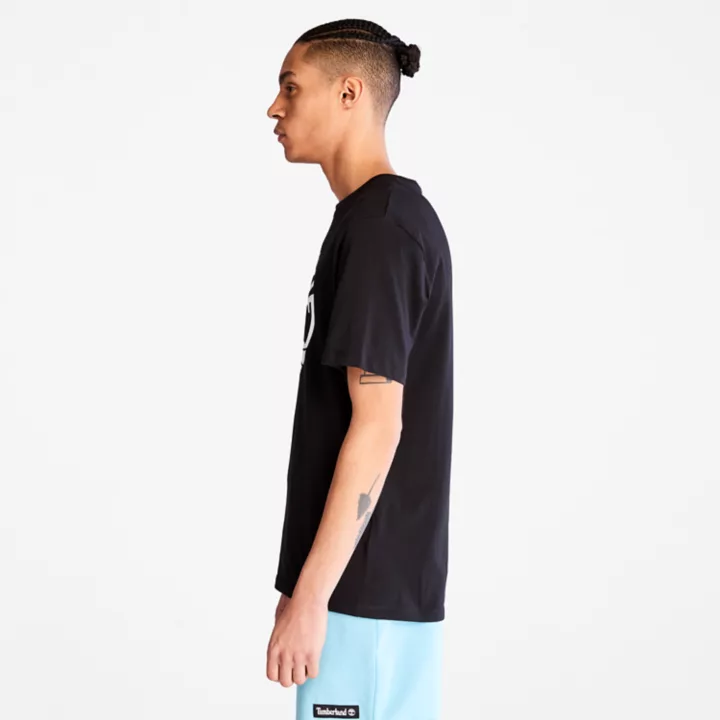 T-shirt Kennebec River Tree à logo pour homme en noir
