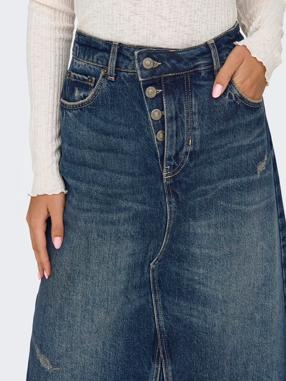 ONLHOWARD Jeansrock Dark Blue Denim