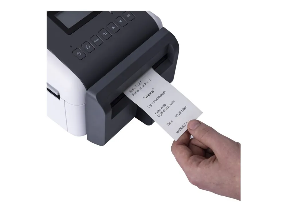 Brother TD-4550DNWBFC - Etiketprinter - direkte termisk - Rulle (11,8 cm) - 300 dpi - op til 152 mm/sek. - USB 2.0, LAN, seriel, Wi-Fi(n), Bluetooth 4.2, USB vært - skærer