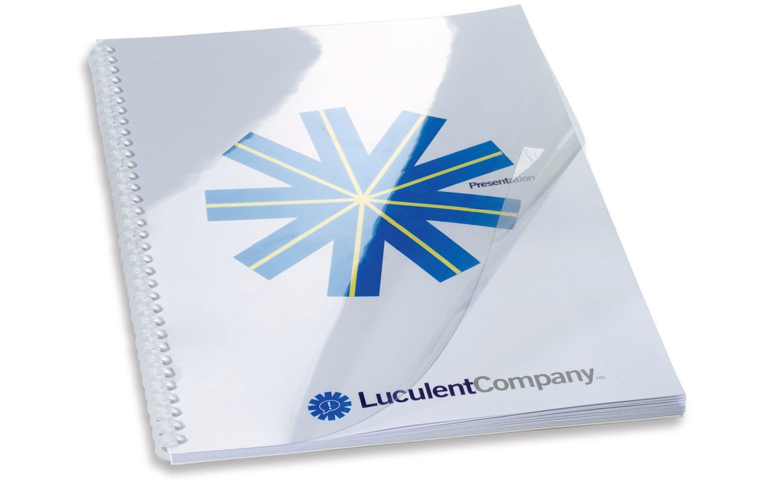 Einbanddeckel Hi Clear A4 50 Stück, TransparentTransparente PVC Abdeckfolie