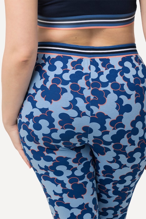 Loungewear-Leggings, 2er-Pack, uni/Muster