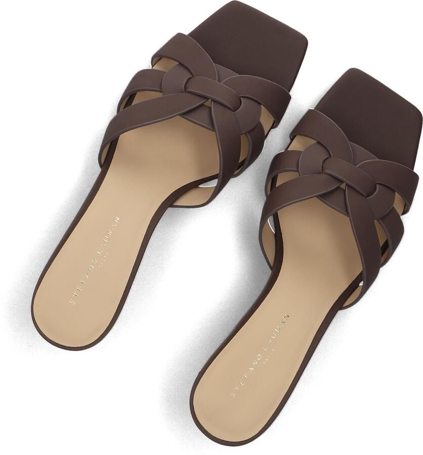 STEFANO LAURAN Muiltjes Dames St2648 Maat: 37 Materiaal: Leer Kleur: Bruin