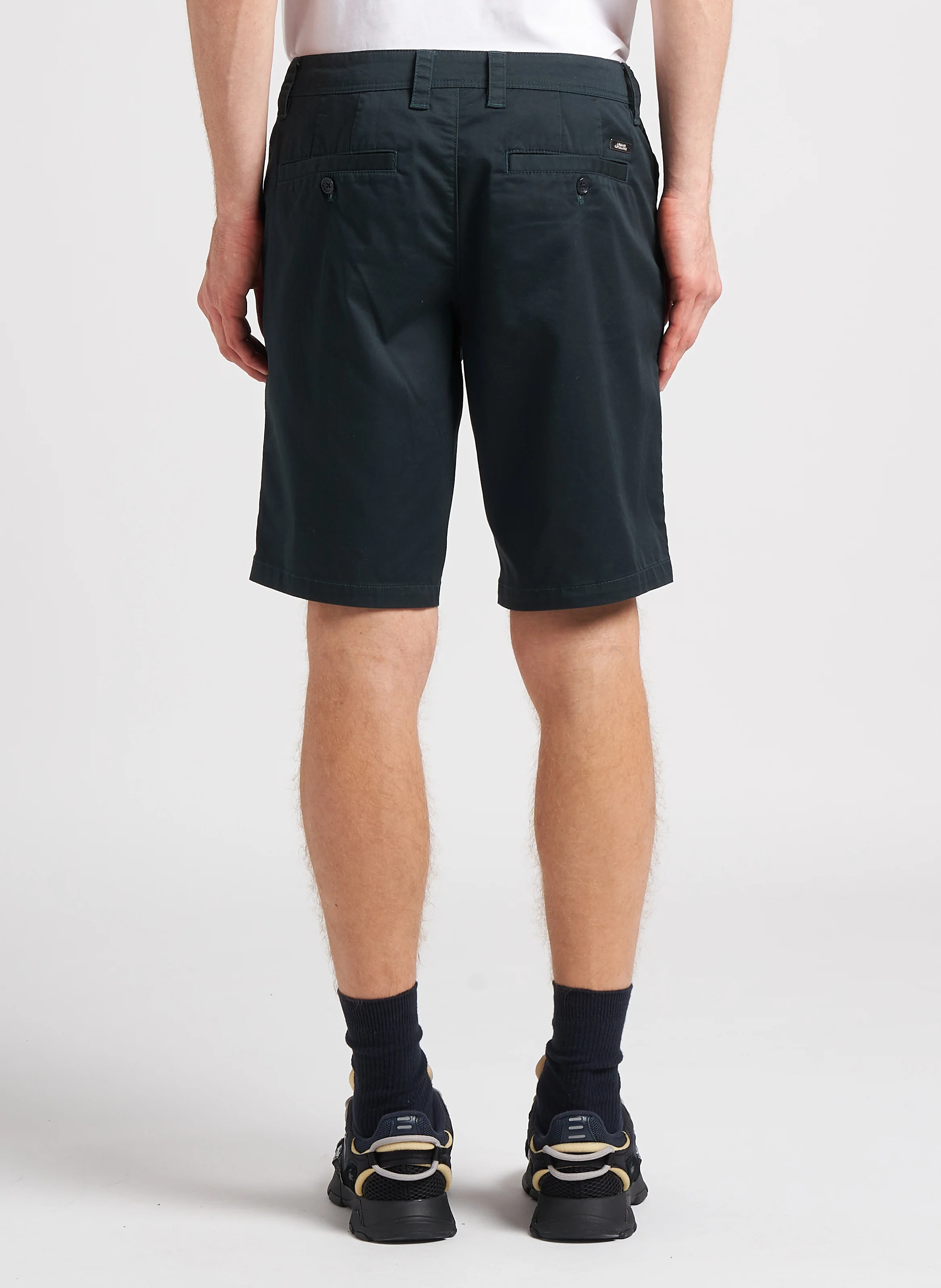 Short en coton mélangé| Gris
