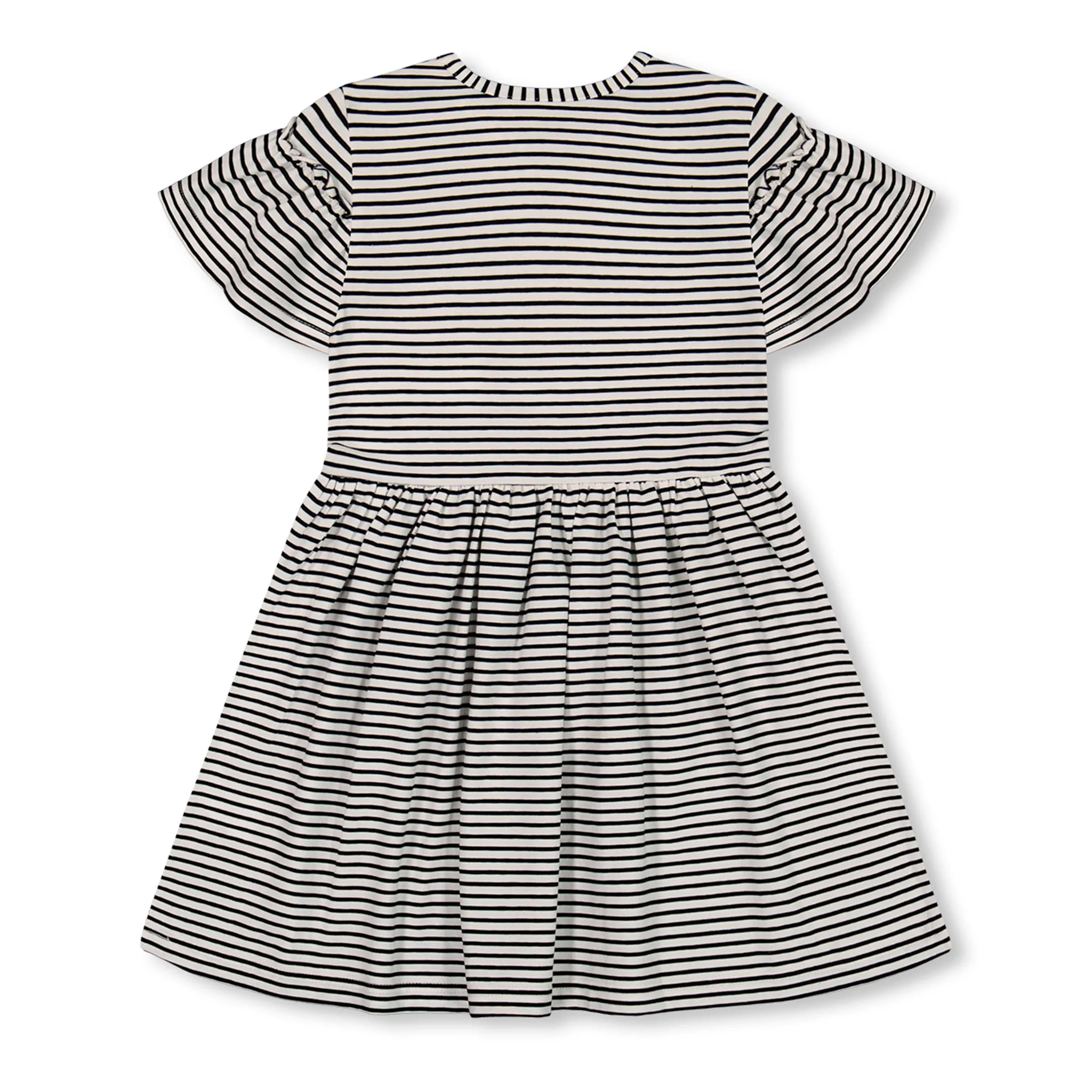 Deux par Deux Robe Rayée Fraise 3-6ans