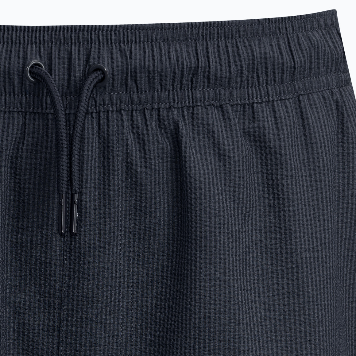 Jonas Nielsen Herren Badeshorts aus Seersucker-Gewebe dunkelgrau