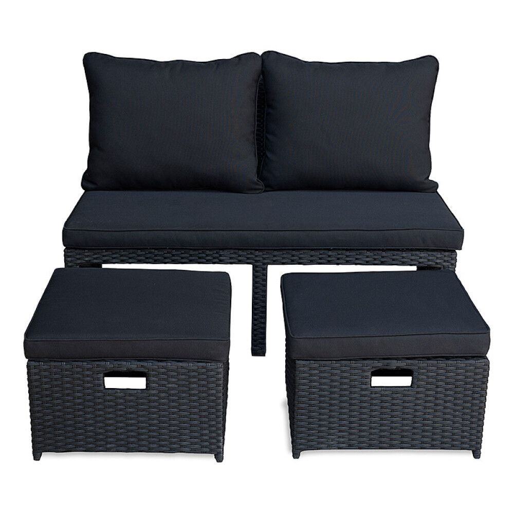 LOUNGESETT SUNFUN LUND SVART