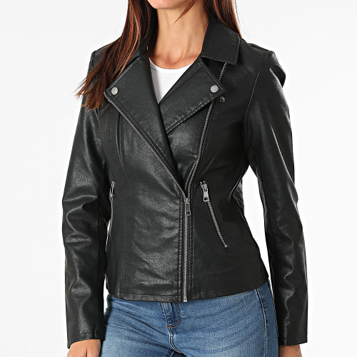 Veste Biker Femme Melisa Noir