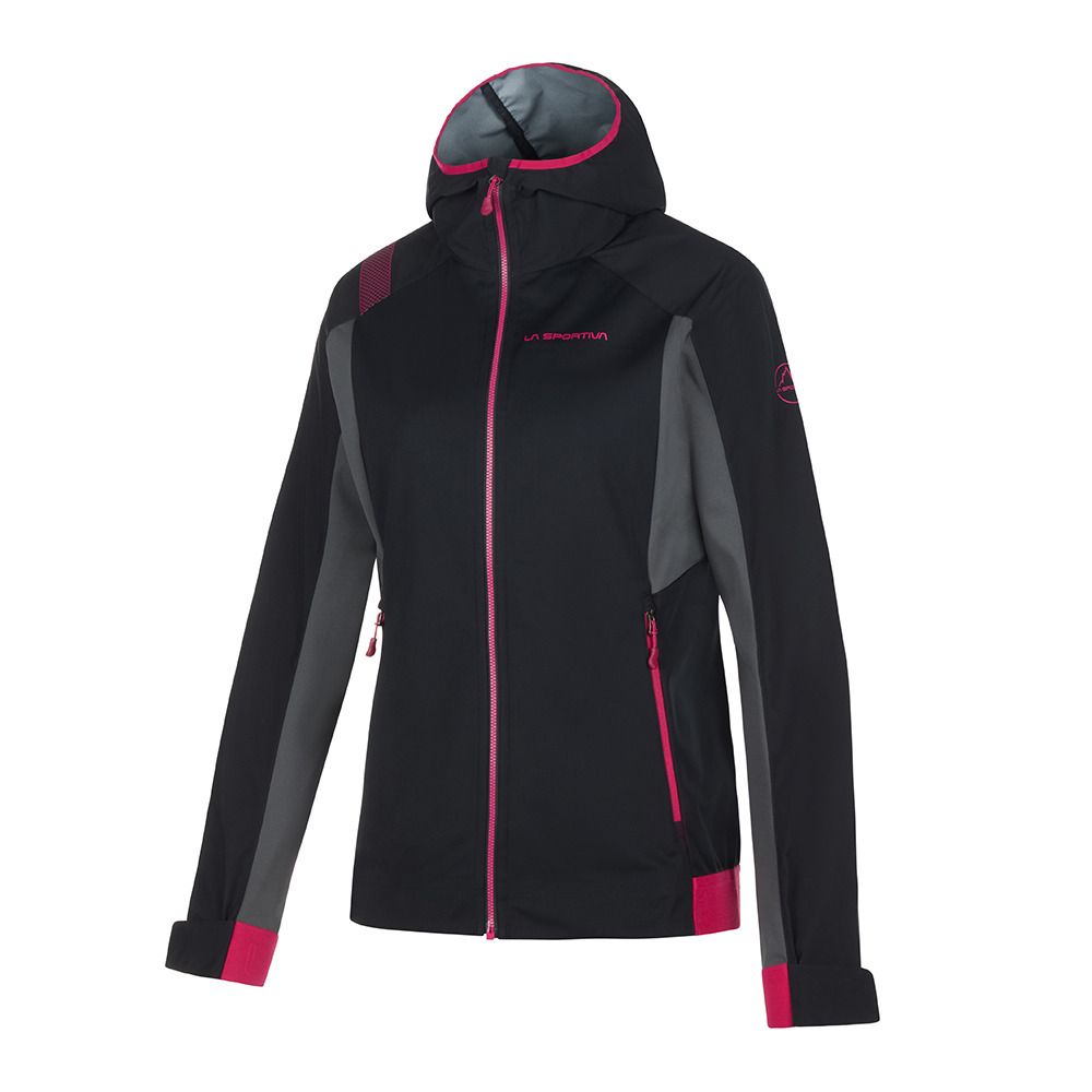 La Sportiva MACNAS SOFTSHELL - Veste hybride Femme black/cerise