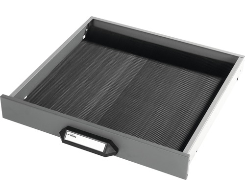 Küpper gehamerde zilveren lade, 451x65x445 mm, voor werkbank