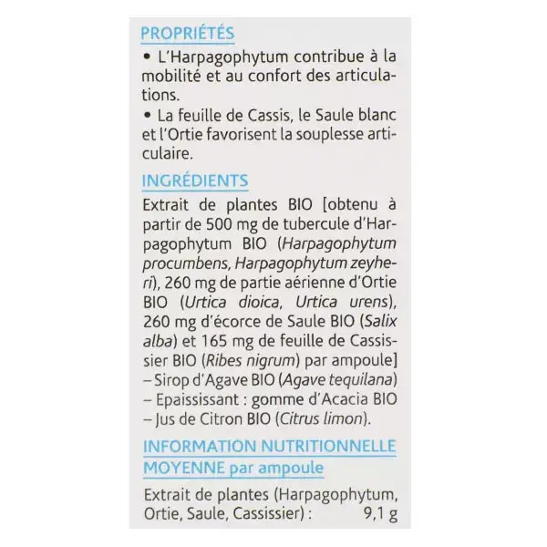 Arkopharma Arkofluides Organic Joints 20 ampolas