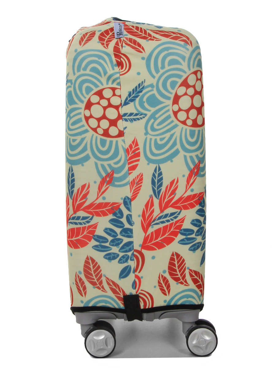 Housse de valise Periea Red and Blue Leaves S