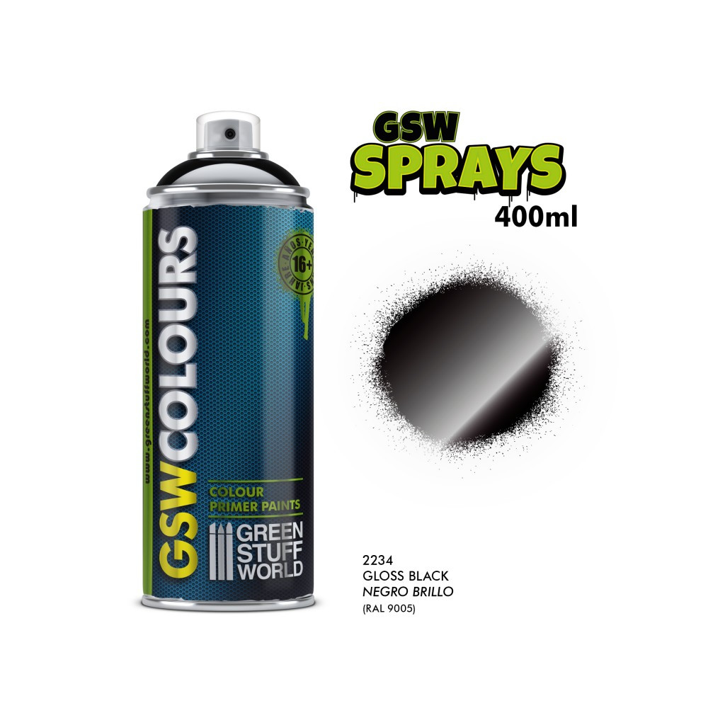 Sous-Couche Green Stuff World - Noir Brillant