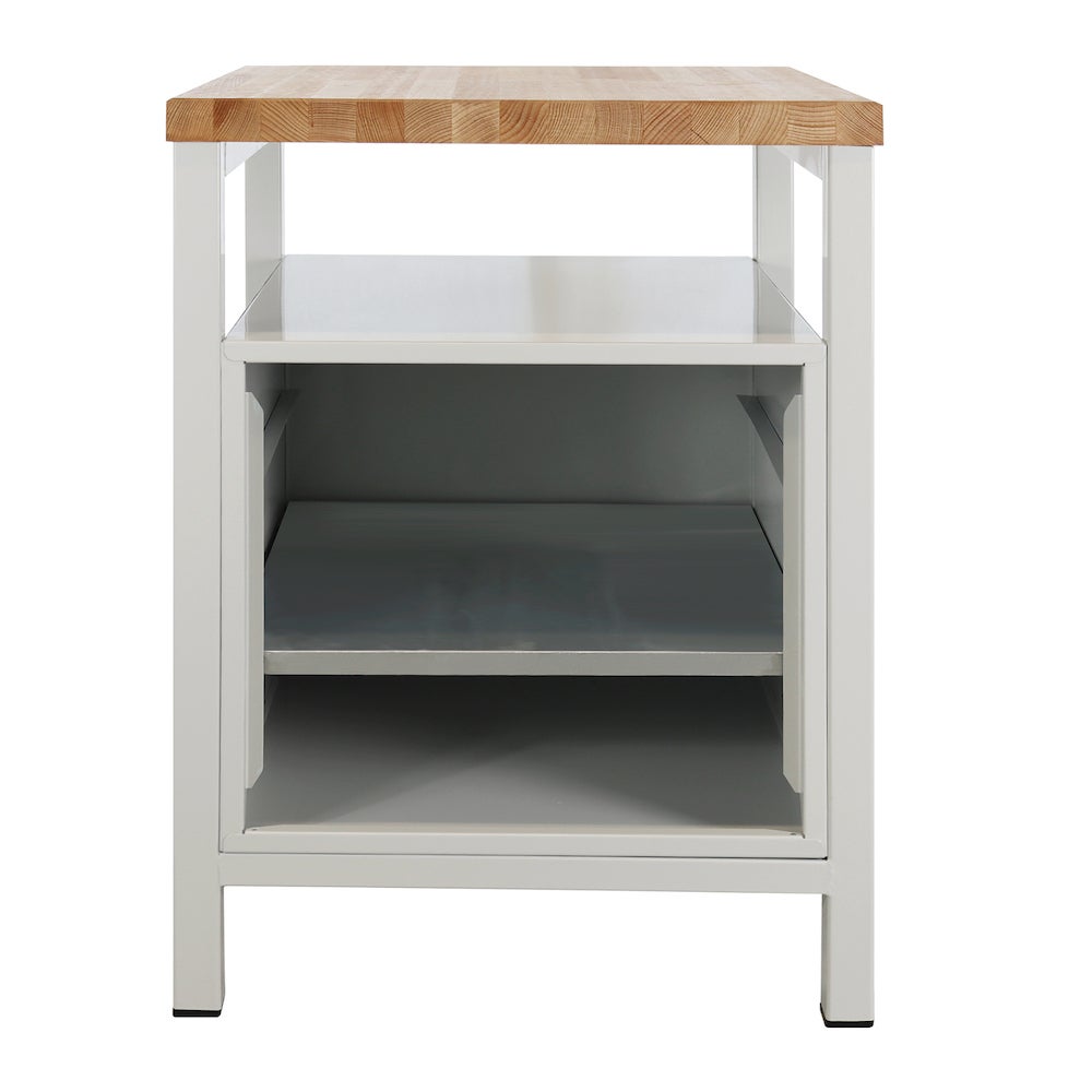 PROREGAL Slim Rhino werkbank met opbergvak, afmetingen (H x B x D): 84 x 60 x 60 cm, draagvermogen: 300 kg, lichtgrijs