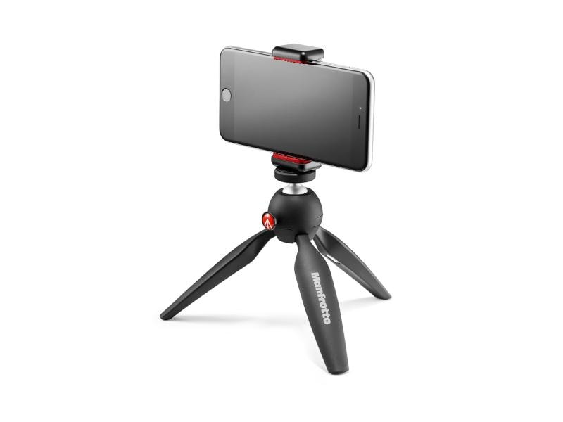 Manfrotto Smartphone-Stativ PIXI Mini inkl. Mobile-Halterun PIXI Smart Kit: PIXI Mini-Stativ mit Smartphone Halterung