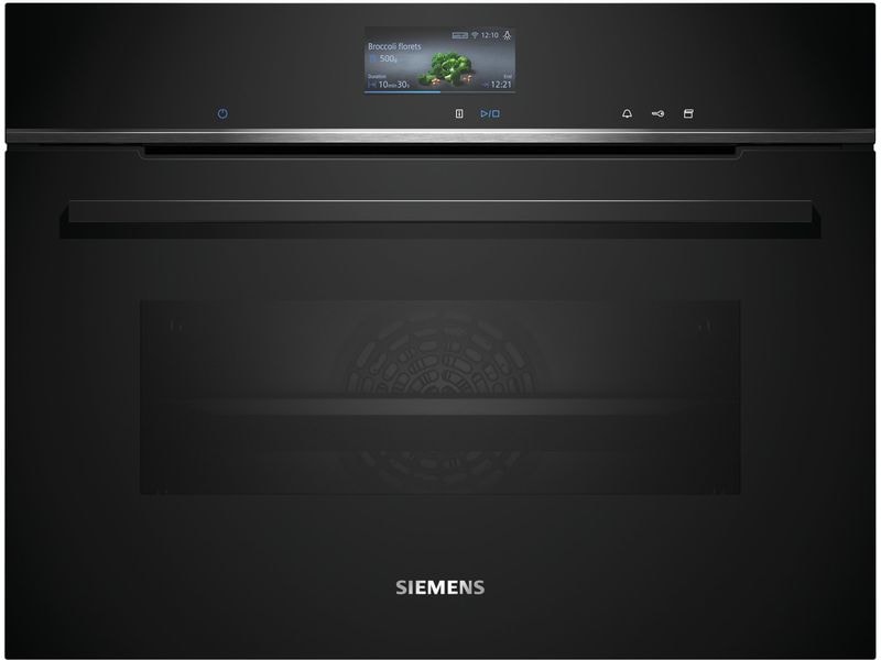 Siemens Einbaudampfbackofen CS756G1B1 Schwarz A Kompaktdampfbackofen