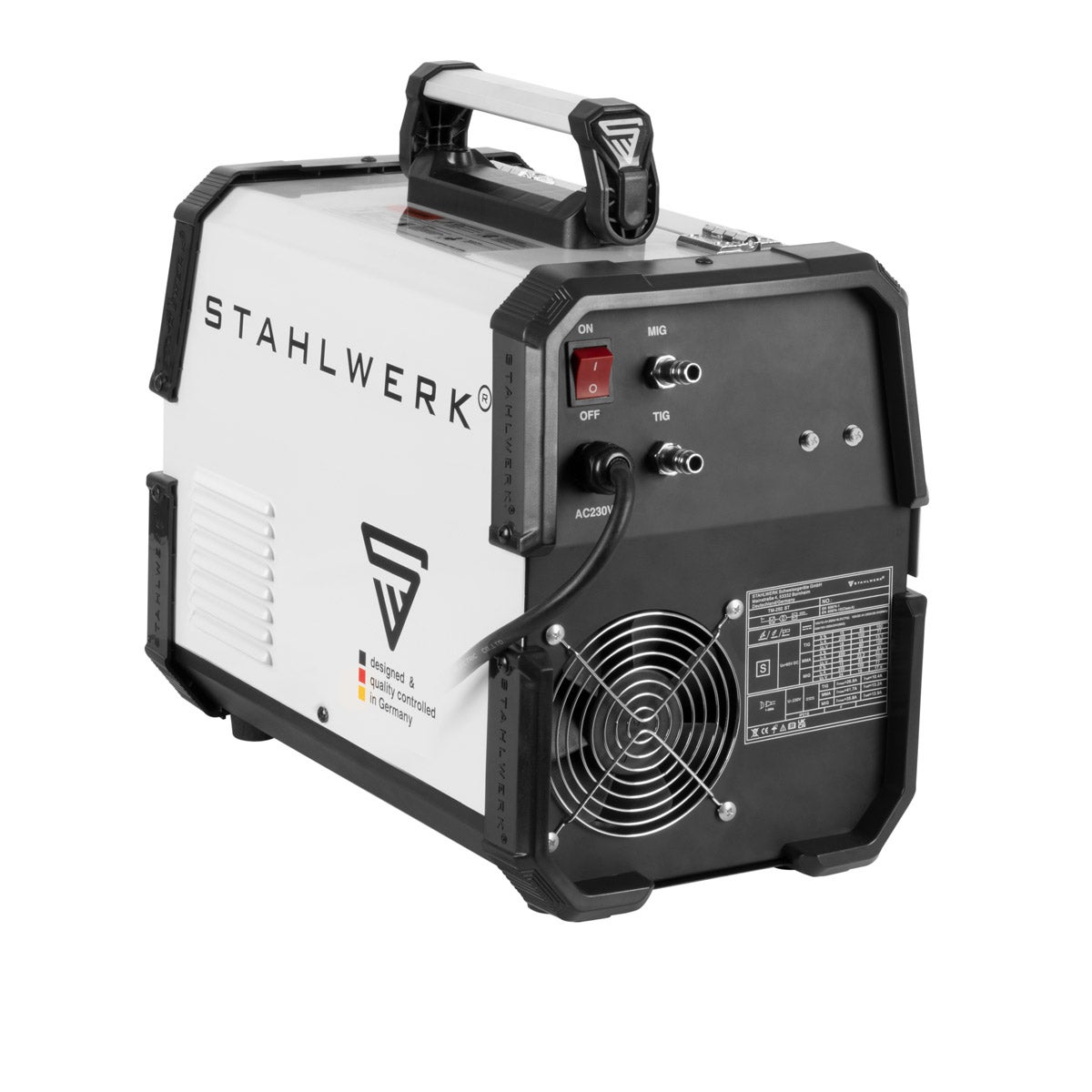 STAHLWERK MTM-200 ST 3-in-1 combinatie lasapparaat met 200 A synergische draadaanvoer
