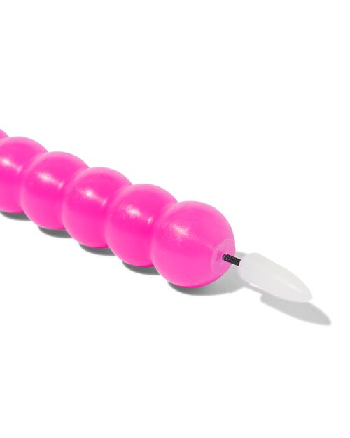 Bougie LED billes rose