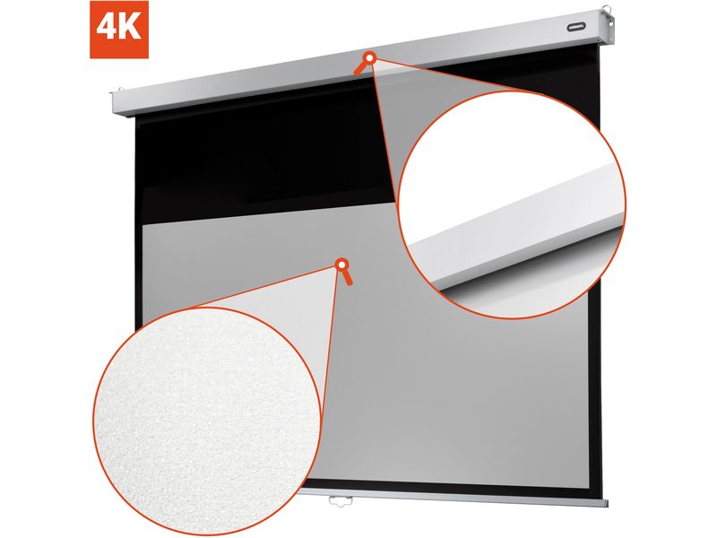 Celexon Rollo-Leinwand Pro Plus 200x113 cm 16:9 Leinwand, 200 x 113 cm, manuell, mattweiss S