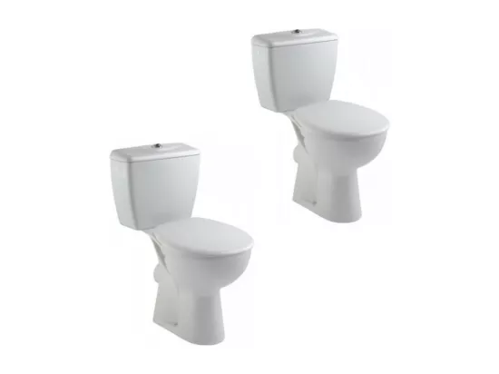 JACOB DELAFON Lot de 2 WC à poser Eolia + abattant