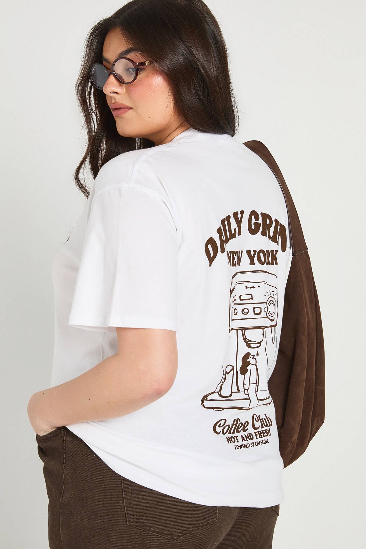 boohoo T-shirt Graphique Plus Daily Grind New York