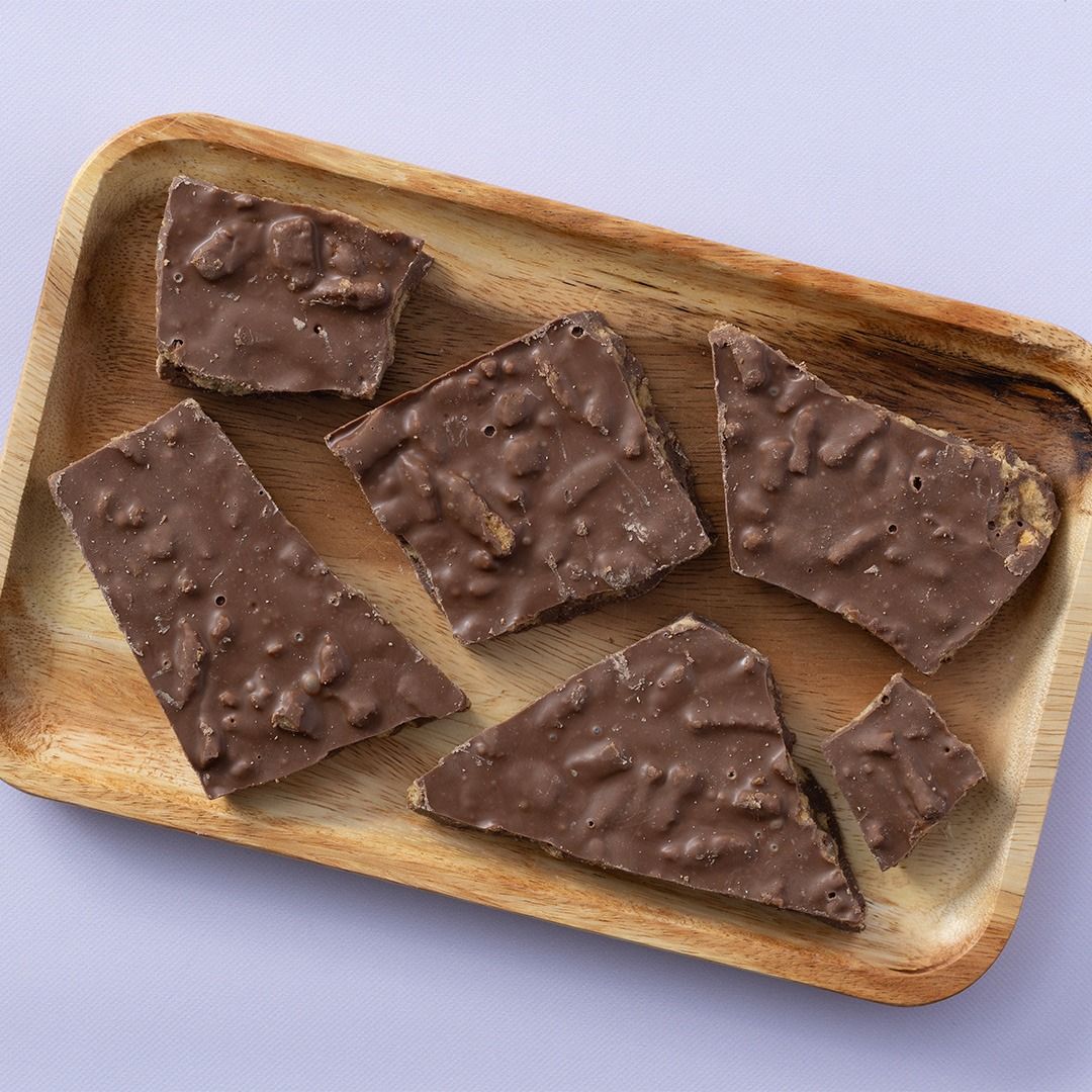 Chocolade stroopwafel breekplaat melk brokken
