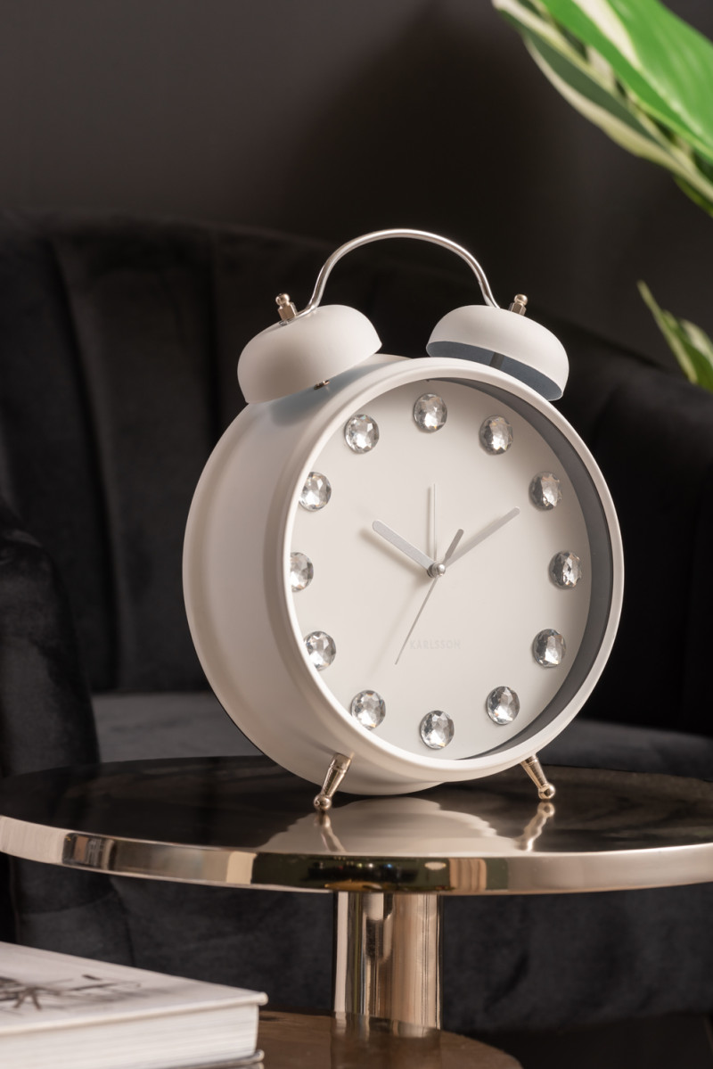 Alarm Clock Glam Diamonds XL KA6019BK Black