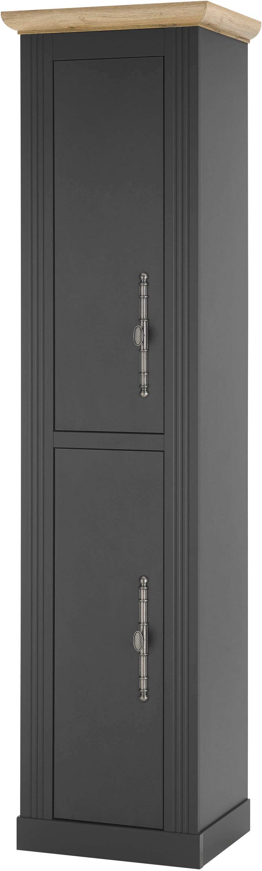 Home affaire Stauraumschrank »WESTMINSTER, Badschrank im Landhausstil, Schrank mit Metallgriffen« in 2 Farben verfügbar, mit Stauraum hinter Drehtüren