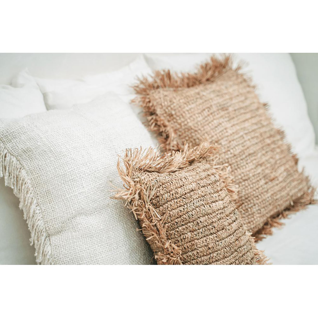 Bazar Bizar Housse de coussin Oh My Gee crème - 35x100 cm