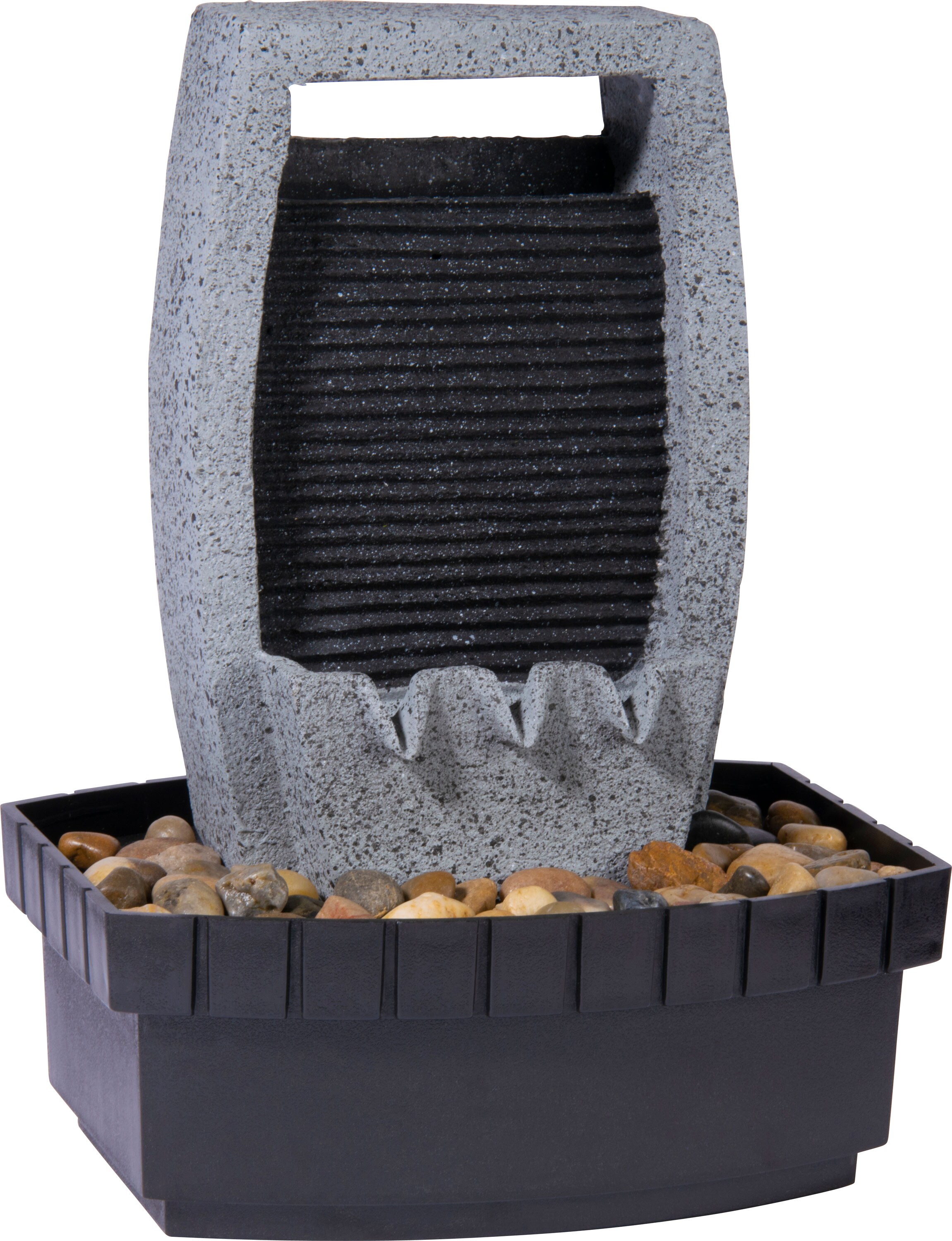 dobar Kleiner Polyresin-Brunnen mit Pumpe - versch. Ausführungen