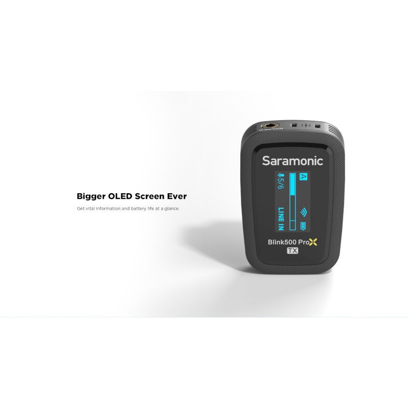 Saramonic Blink500 ProX B2 tweekanaals draadloze dasspeldmicrofoon