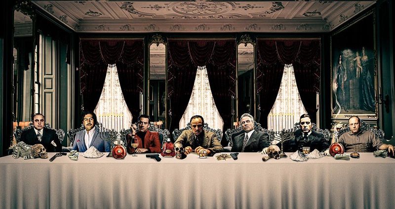 Gangsters Last Supper Color