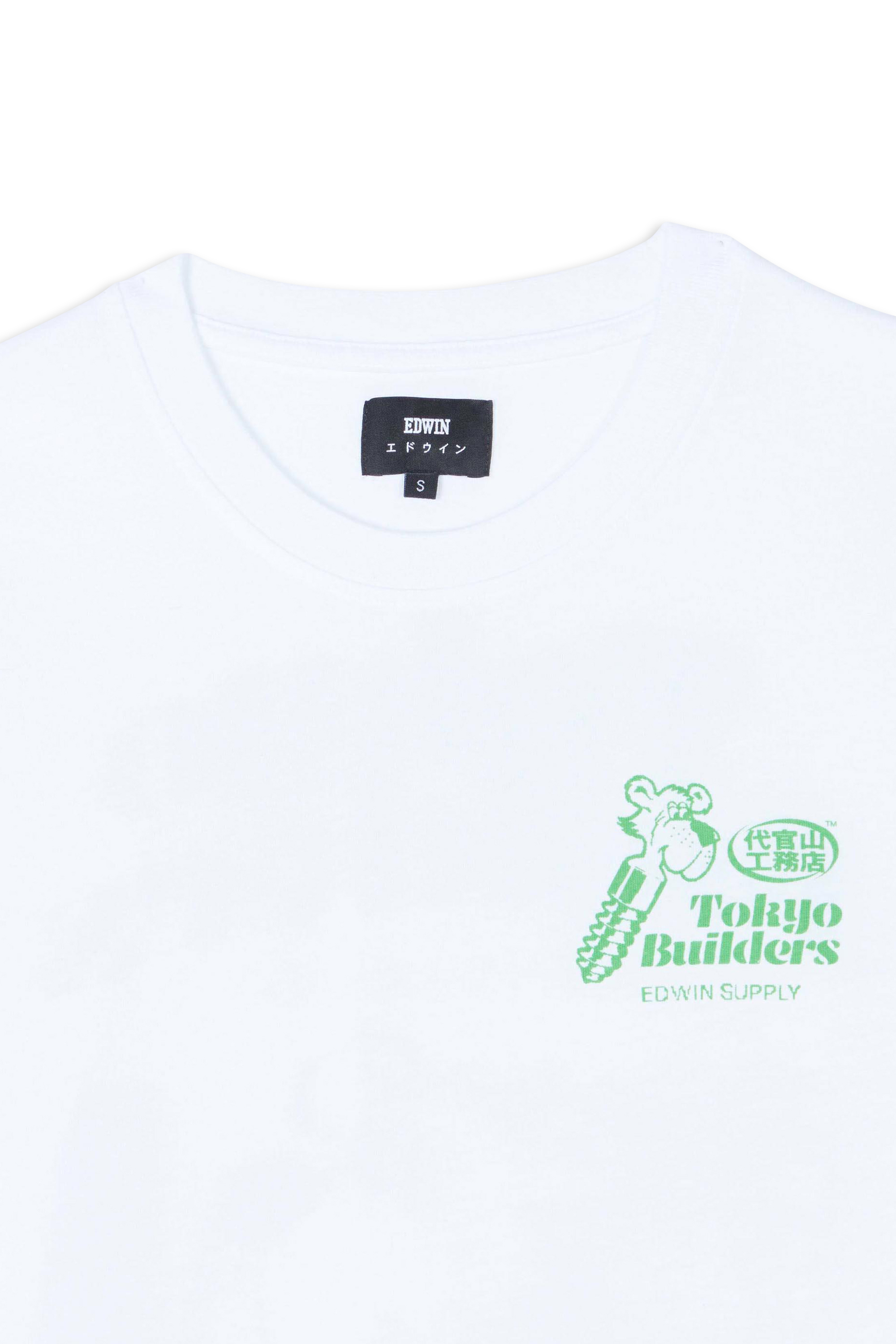 EDWIN T-shirt manches courtes Tokyo Builders TS Blanc
