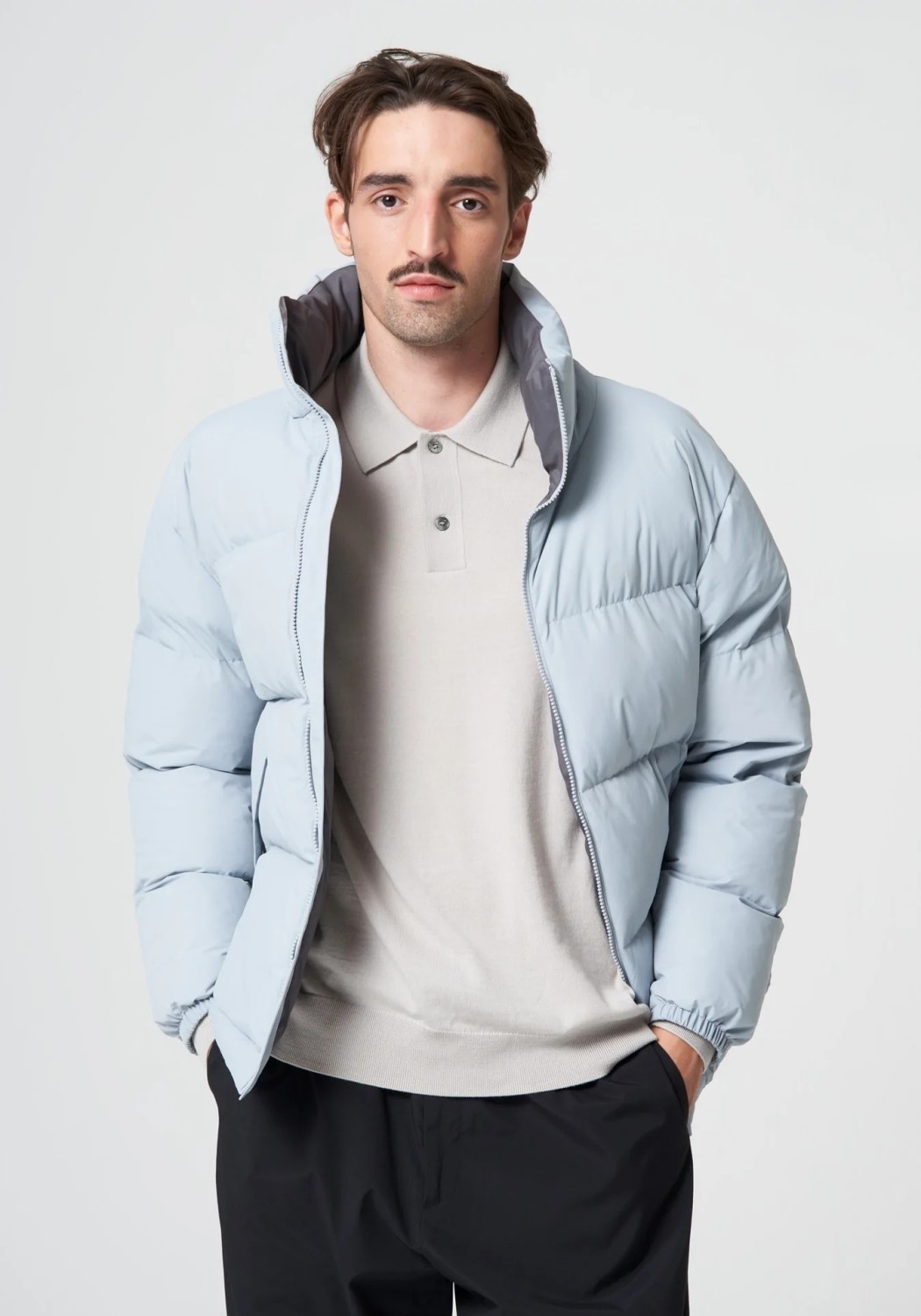Pinqponq Puffer Jacket Iced Grey