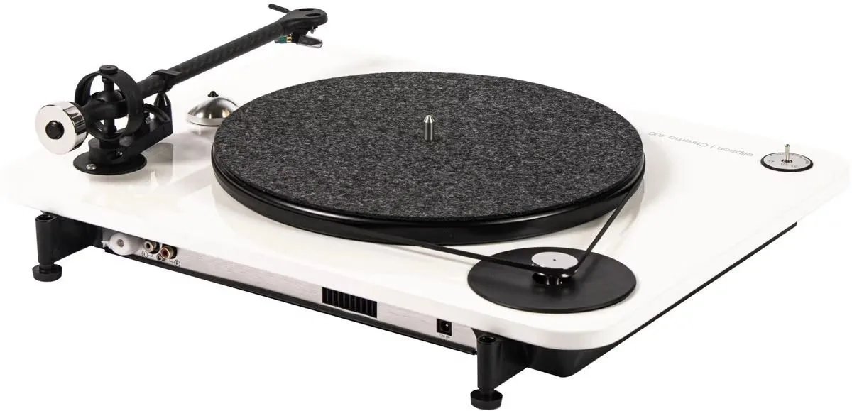 Elipson Chroma 400 Blanc laqué   Eltax Monitor III BT Phono Blanc Chaînes vinyle