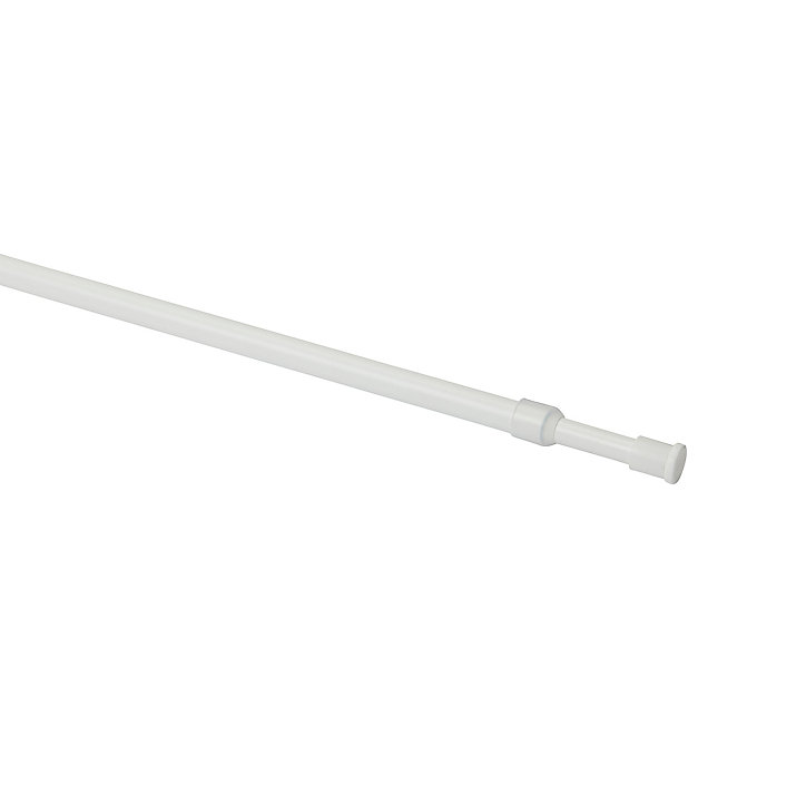 Kit barre de rideau GoodHome 70/100 Blanc mat Konera
